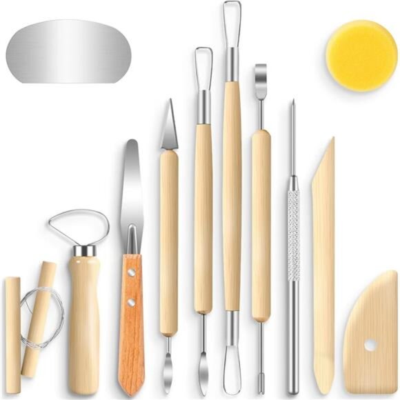 12 Pack Clay Tools Kit, Pottery Tools & Sculpting Tools - Picture 1 of 7
